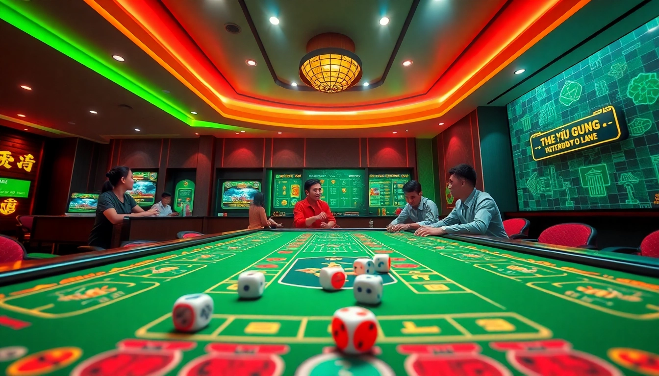 Exciting online gaming scene featuring tài xỉu 789club with vibrant interface and players.