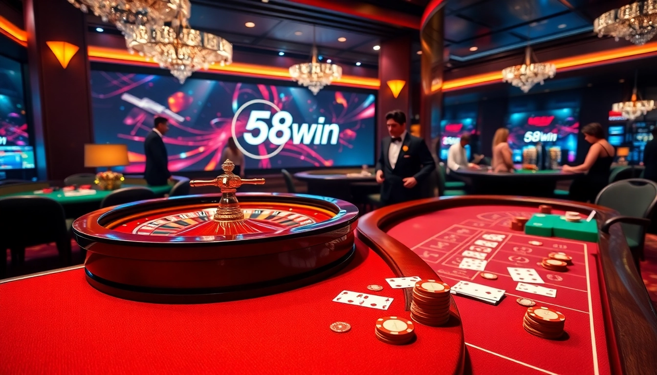 Experience high-stakes excitement at 58win.surf with vibrant casino tables and engaging players.