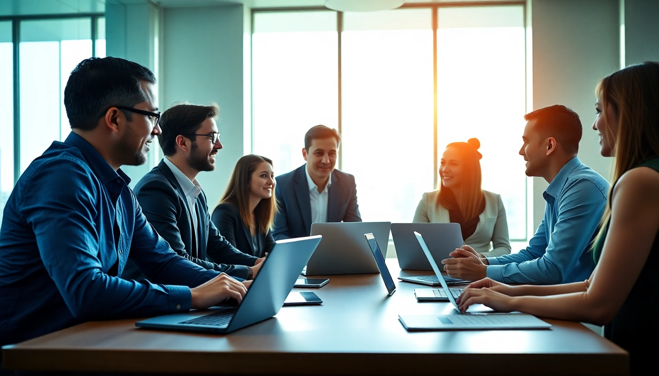 Headhunter IT im Gespräch mit IT-Kandidaten in einem modernen Büro