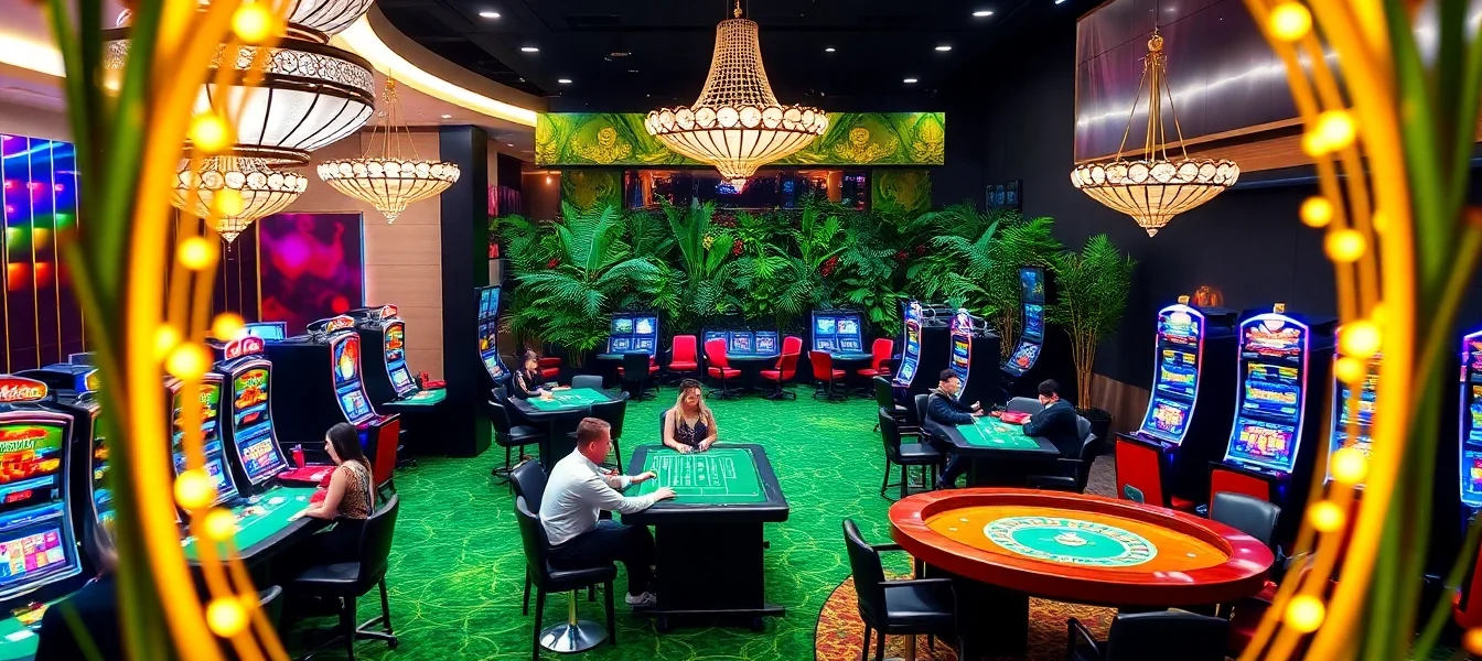 Experience the excitement of 789win's luxury casino gaming environment with vibrant tables and thrilling players.