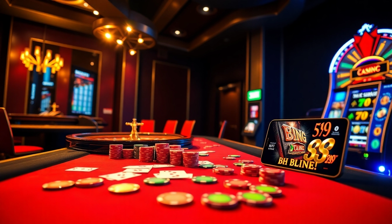 Engage in thrilling gameplay at Bin88 casino with vibrant tables and high-stakes slots.