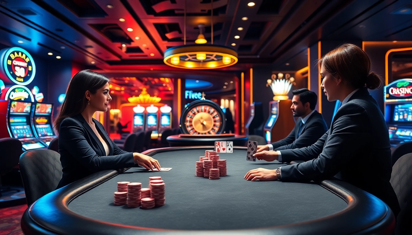 Experience high-stakes thrills at https://s8ted.com/ with a luxurious poker game scene featuring colorful chips and vibrant casino ambiance.