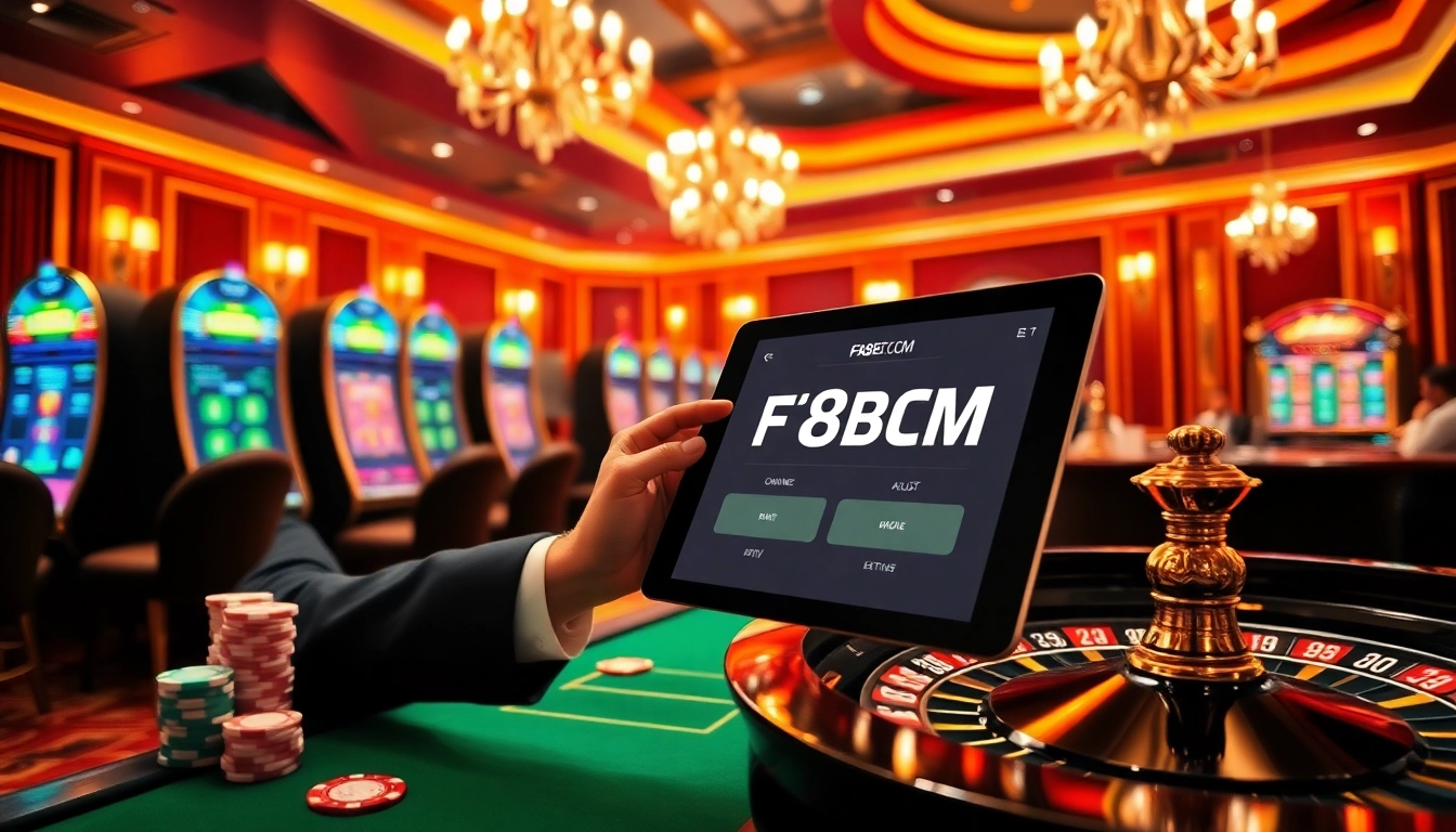 Engaging gamblers at F8BET.COM with luxury casino elements and online betting excitement