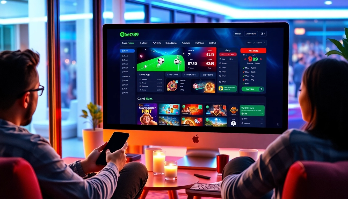 Experience the engaging digital interface of bet789's online gambling platform.