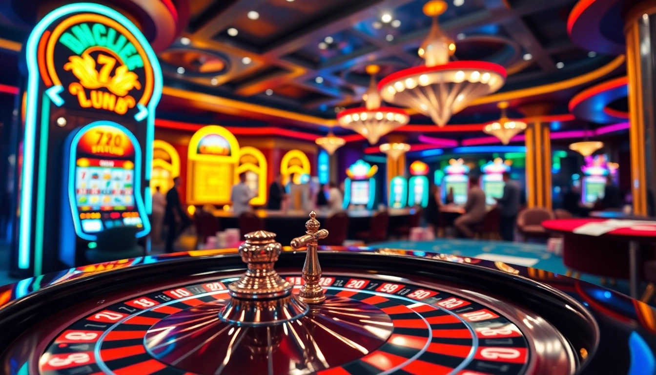 Experience the thrill of betting at 789club in a luxurious casino setting.
