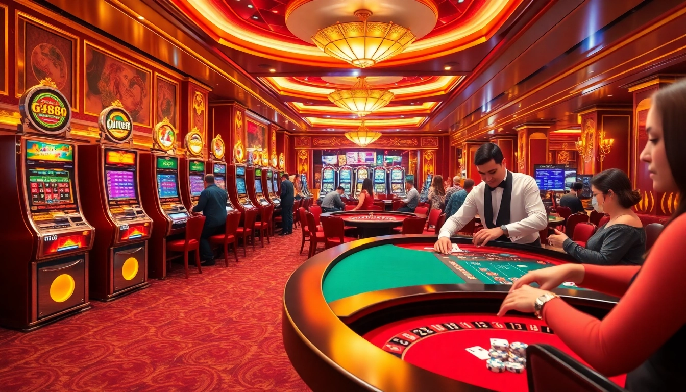 Experience the excitement of GG88 with vibrant slot machines and thrilling casino games.