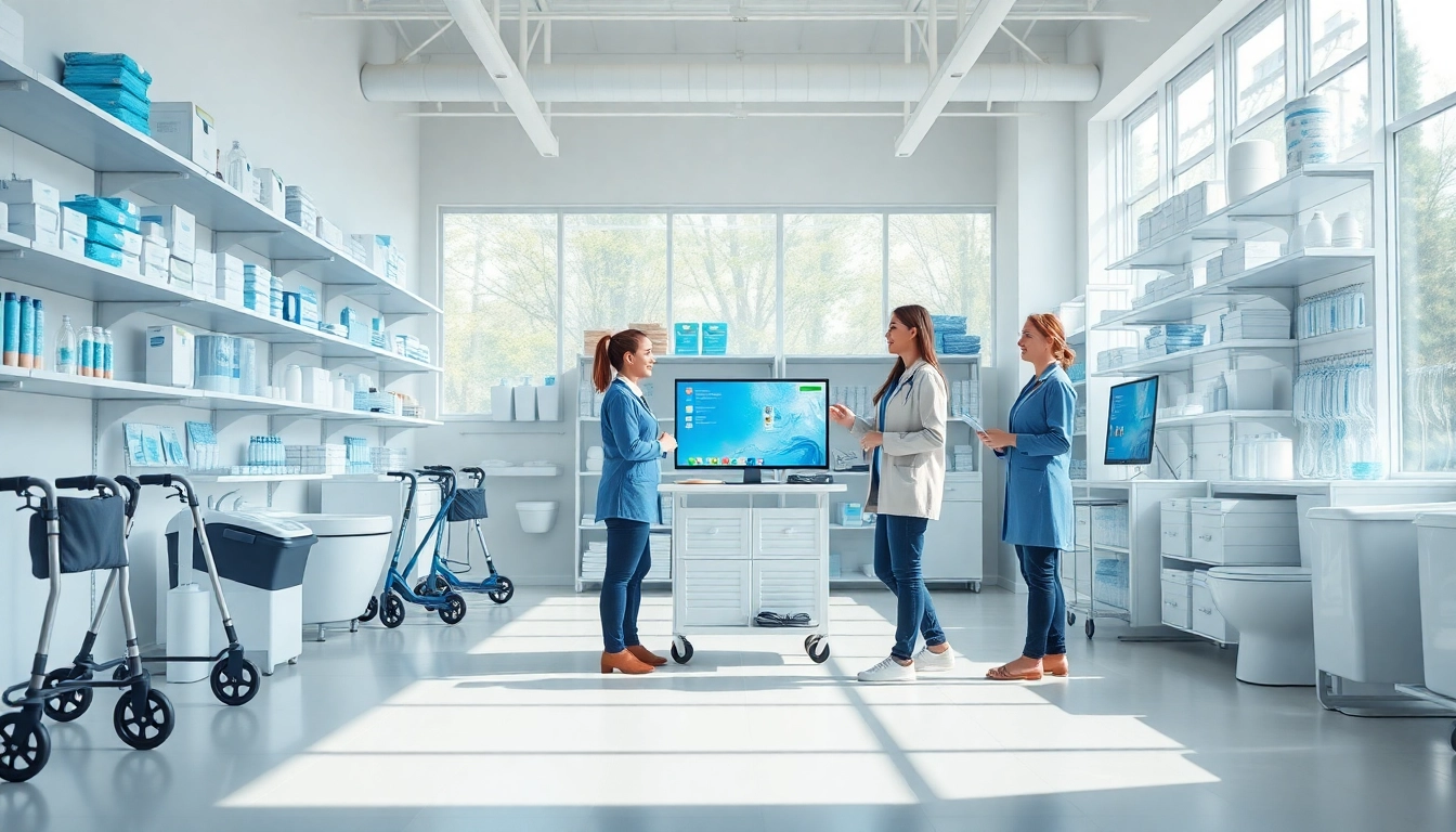 Sanitätshaus Online Shop mit medizinischen Produkten und hilfsbereitem Personal.