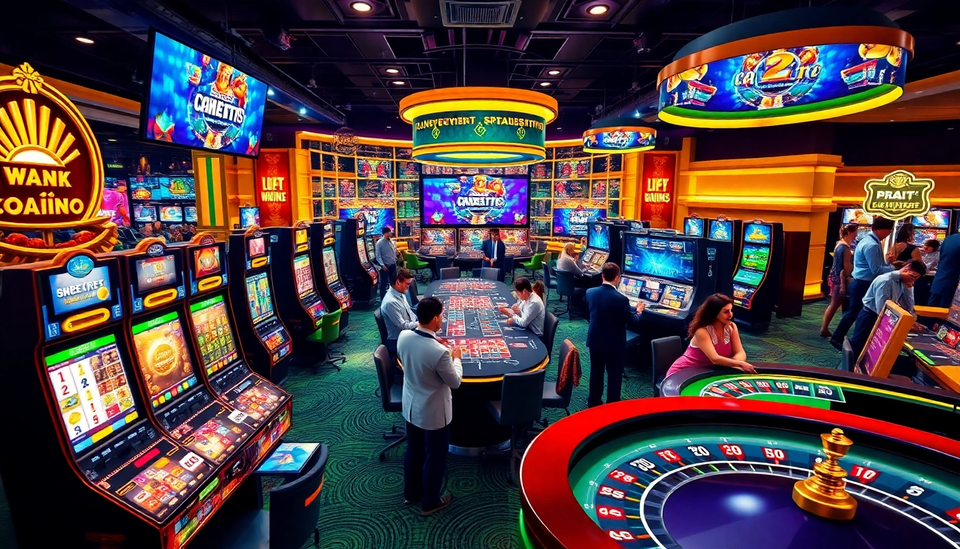 Engaging online casino atmosphere at https://23win.day/ showcasing diverse games and lively interactions.