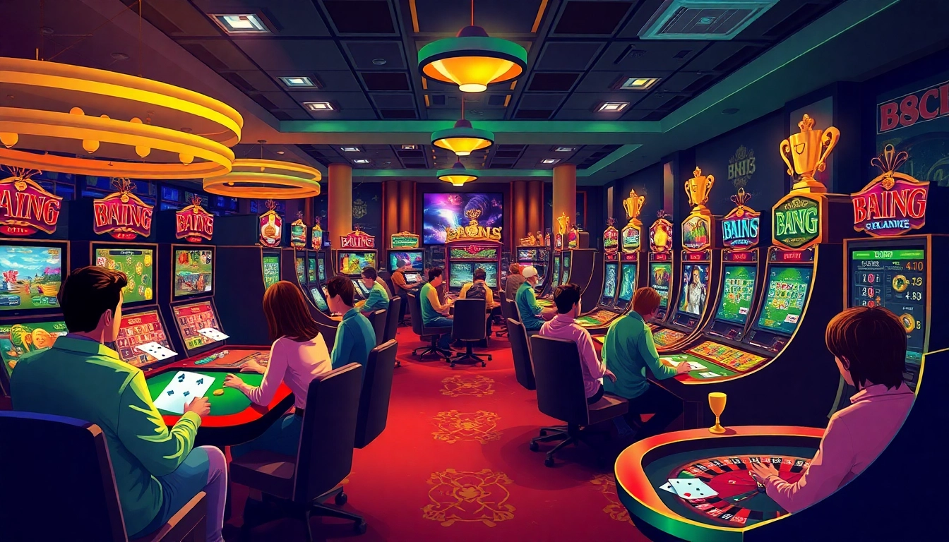 Experience the thrill of gaming at 88CLB, featuring a captivating casino environment with diverse options.
