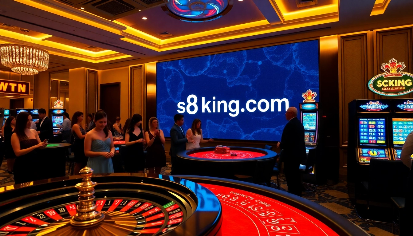Experience the thrill of gambling at s8king.com with vibrant casino games and joyful players.