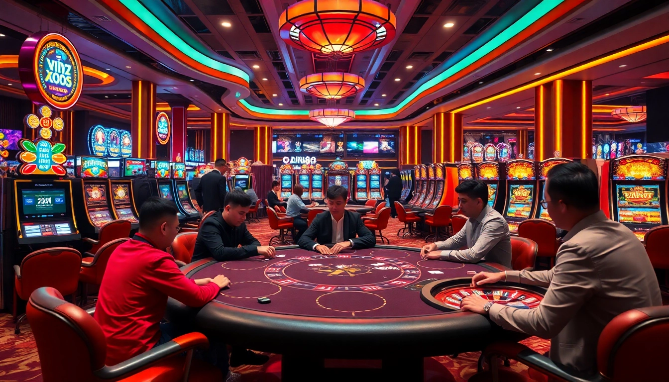 Experience the thrill of xin88 with vibrant casino gaming, including poker and roulette.