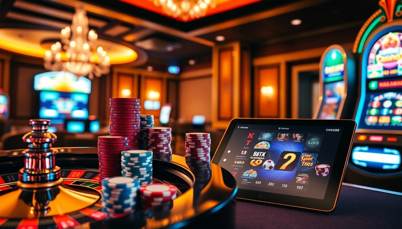 Players engaging in the thrilling gaming experience at OK8386's modern casino table.