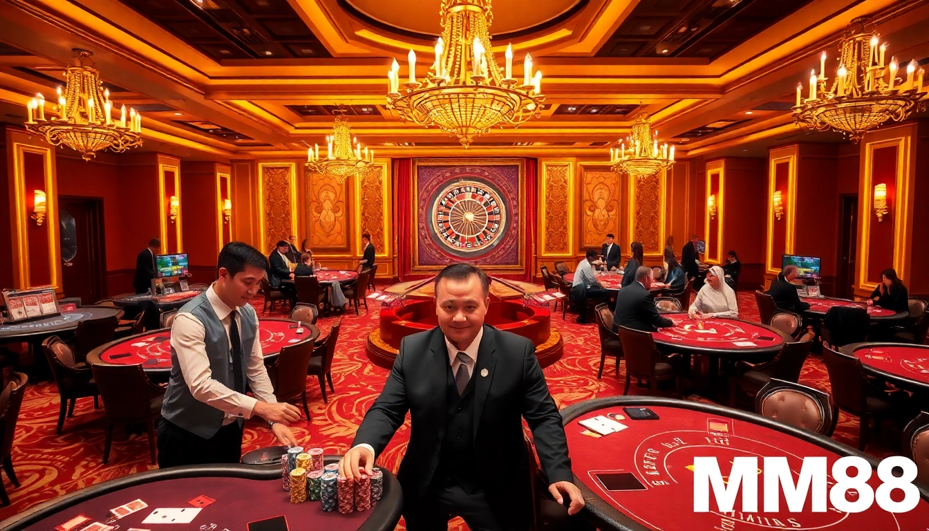 Experience thrilling card games and vibrant casino action at MM88.