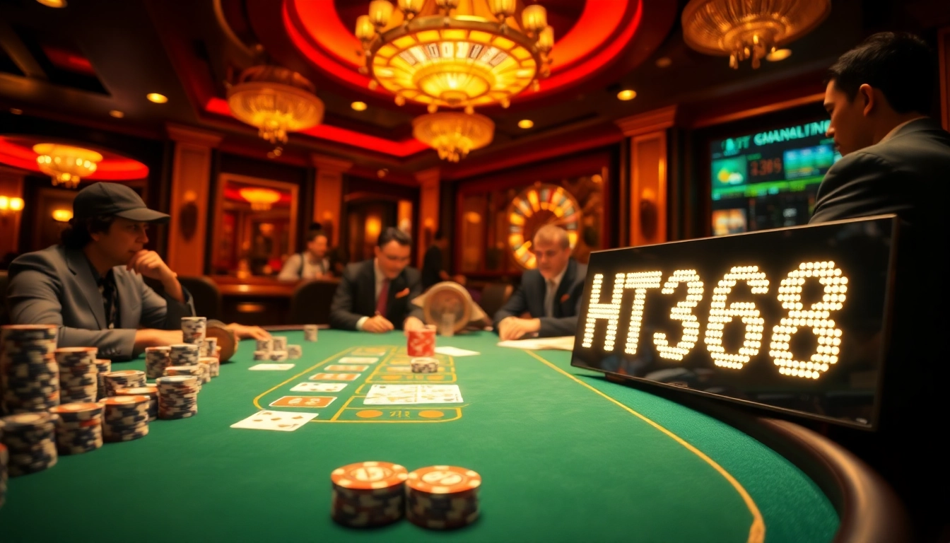 Experience the thrill of gaming at HT368 with high-stakes poker and vibrant casino atmosphere.