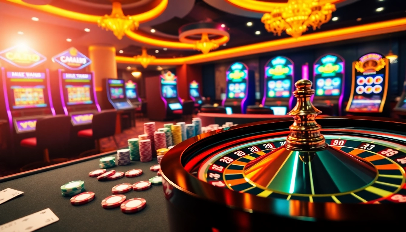 Experience the thrill of online gambling at https://icm88.com/da-ga-cm88/ with colorful chips and vibrant casino tables.