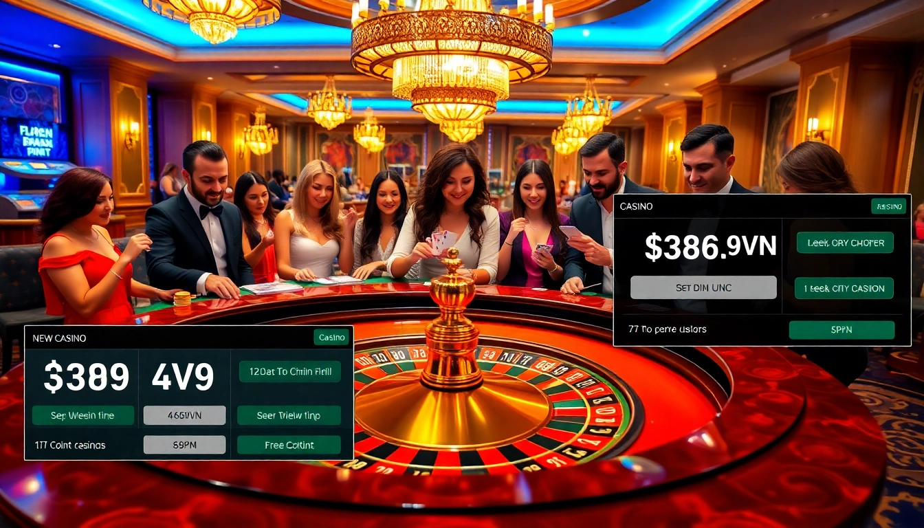 Players enjoying a thrilling gaming experience at 69VN's vibrant casino.