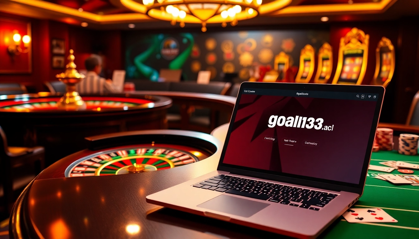 Experience the thrill of online gambling at https://goal123.ac/ with vibrant casino visuals and stakes.